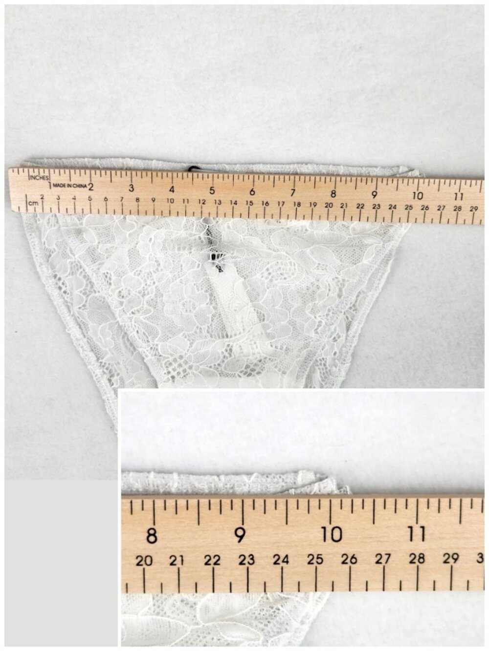 RUMORED Smitten Brief Womens Size XS White Lace High Waist High Cut NWT - Picture 5 of 7